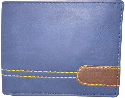 

SHOPLINE Men Blue Artificial Leather Wallet(9 Card Slots)