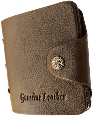 

Peacock Mundkar Boys Black Artificial Leather Wallet(6 Card Slots), Brown