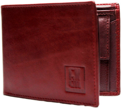 

GK Master Men Casual Maroon Genuine Leather Wallet(6 Card Slots), Reddish brown