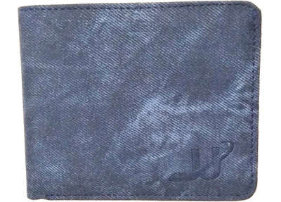 

JJ Men Blue Artificial Leather Wallet(3 Card Slots)