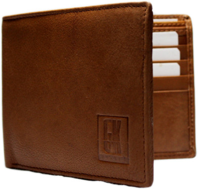 

GK Master Men Formal Brown Genuine Leather Wallet(6 Card Slots), Tan