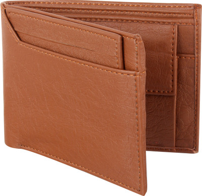 

SAMTROH Men Formal Brown Artificial Leather Wallet(5 Card Slots), Tan