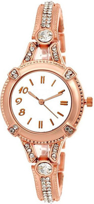 OpenDeal New Limited Edition Stylish Designer White Dial Bracelet Analog Watch For Girls & Women Watch - For Women