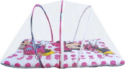 

SAMAAYA Bedding Set (White) Baby Bedding Set CRIB(Fabric, White Pink)