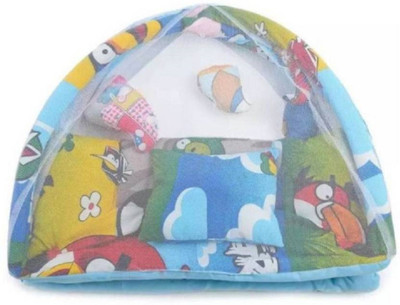 

Cutieful Mosquito Protector Comfy Baby Sleeping Mosquito Net Playgym Bed With Pillow and hanging Toys CUTFBPLG039 Portable Crib(Fabric, Multicolor)