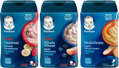 

Gerber Cereal Combo 227g (8oz) (Pack of 3) - Assorted Options 40 Cereal(681 g, Pack of 3, 6)