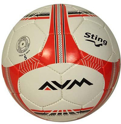 

AVM Sting Football - Size: (Pack of 1, Multicolor, Red and white