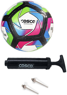 

Cosco Barcelona Football With Pump Football - Size: (Pack of 1, Multicolor