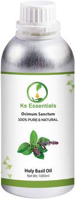 

Ks Essentials 100% Pure Holy Basil (Tulsi) Essential Oil (Ocimum sanctum) Natural Therapeutic Grade(1000 ml)