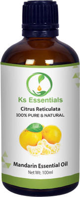 Ks Essentials 100% Pure Mandarin Essential Oil (Citrus reticulata) Natural Therapeutic Grade(100 ml)