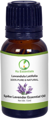 

Ks Essentials 100% Pure Spike Lavender Essential Oil (Lavandula latifolia) Natural Therapeutic Grade(15 ml)