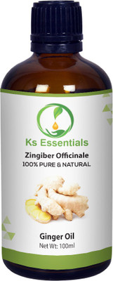 

Ks Essentials 100% Pure Ginger Essential Oil (Zingiber Officinale) Natural Therapeutic Grade(100 ml)
