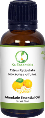 Ks Essentials 100% Pure Mandarin Essential Oil (Citrus reticulata) Natural Therapeutic Grade(30 ml)