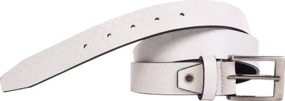 

Modello Crafts Men Casual White Genuine Leather Belt