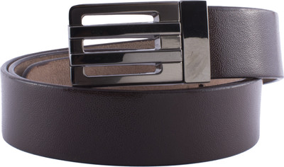 

U+N Men Formal Brown Genuine Leather Belt