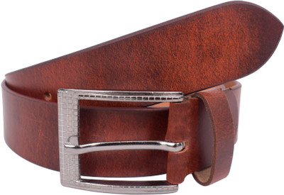 

riderworld Men Casual Brown Genuine Leather Belt, Brown color