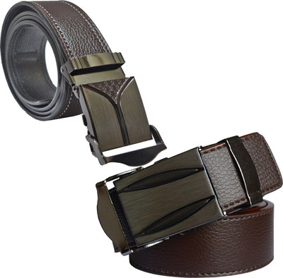 

Sun Shopping Men Formal Brown Synthetic Belt
