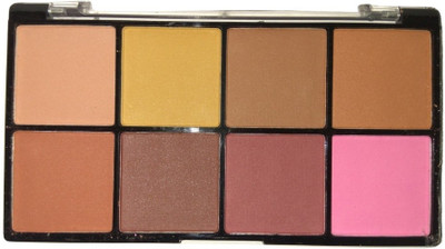 

Imported 8 Color Textured Blusher Shadow Palette - Rose Gold Edition(Rose Gold)