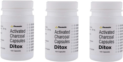 

Ditox Activated Charcoal Highest Grade Capsule (Coconut Shell)(3)(300 g)