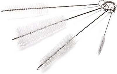 

Skywalk Spout Cleaning Brush Set of 4 Stainless Steel Handle Nylon Bristles Flexible - For Kitchen Bottle, Kettle, Teapot(Multicolor)