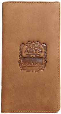 

ABYS Men Casual Tan Genuine Leather Wallet(12 Card Slots)