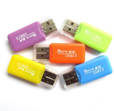 

HK Pack of 5 memory card reader Card Reader(Multicolor)