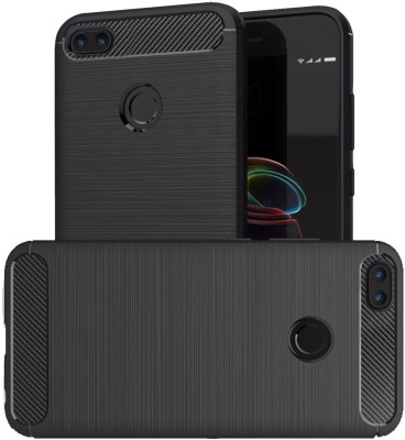 CASE CREATION Back Cover for Infinix Note 5 2018(Black, Dual Protection, Silicon, Pack of: 1)