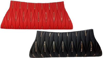 

landloper Party, Casual Red, Black Clutch, Black;red