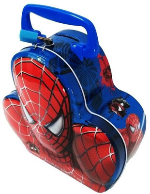 

M-Alive Spider Man Coin Bank with lock on top Lets Star with Money saving Habit Today For Kids Coin Bank(Multicolor)