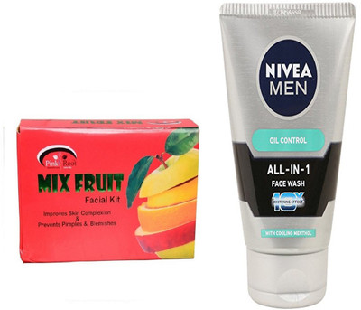 

Pink Root MIX FRUIT KIT 83G WITH OIL CONTROL FACEWASH(Set of 2)