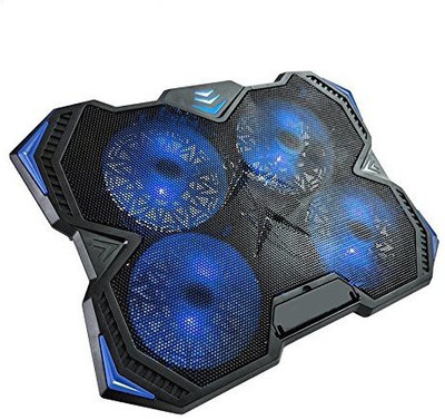 

TechXp 12-17-Inch-Double-USB-4-Fan Cooling Pad(Black)