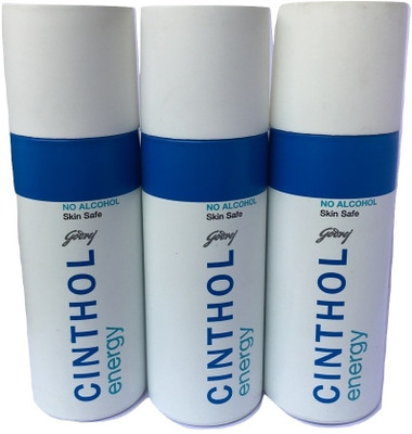Cinthol ENERGY PACK OF 3 Body Spray - For Men(450 ml, Pack of 3)