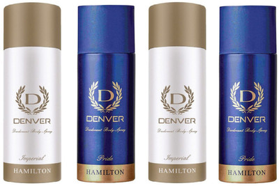 

Denver imperial & pride combo set of 4 Deodorant Spray - For Men(660 ml, Pack of 4)