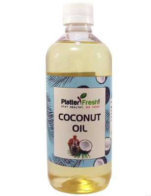 Platter Fresh Cold Pressed Organic Regular Coconut Oil Plastic Bottle(500.0 ml)