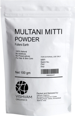 

vishvam organics Multani Mitti (Fuller's Earth) Powder(100 g)