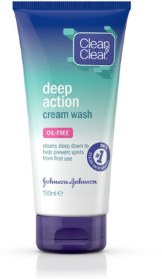 

Clean & Clear Deep Action Cream Wash Face Wash(150 ml)