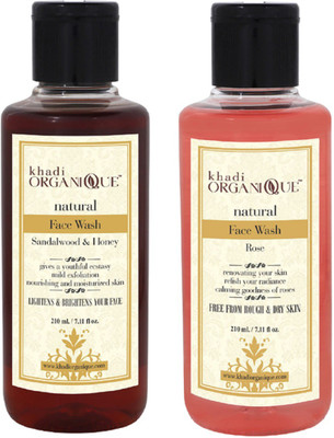 

KHADI ORGANIQUE SANDALWOOD HONEY ROSE FACE WASH 420 ML PACK OF 2 COMBO PACK Face Wash(420 ml)