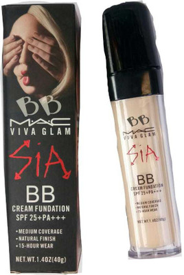 BB MAC VIVA GLAM SIA BB CREAM FOUNDATION SPF 25 (15 HOUR WEAR) NATURAL FINISH. Foundation(CREAM)
