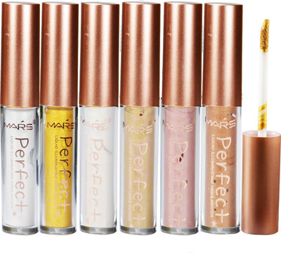

Mars Perfect Liquid Illuminating Highlighter 58701 Pack of 6 Highlighter(Multicolor)