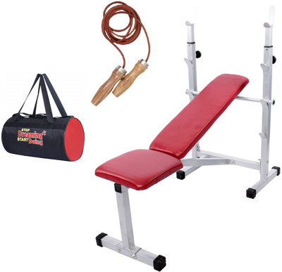 

Lifeline Multi Bench 307 Bonus With Skipping Rope 952 and Gym Bag Home Gym Combo(100 - 120 kg)