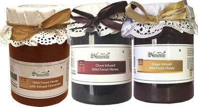 

Farm Naturelle (815 x3 Combo Pack)- Real Clove- Ginger & Cinnamon Infused Honey -Immense Medicinal Value(1947 g, Pack of 3)