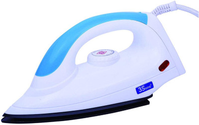 

3sons 1000-Watt Dry Iron with Non-Stick Coated Soleplate (White and Blue) … Dry Iron(White, Blue), Blue;white