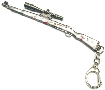 Prime Key Chain PUBG Gun with Hook Key Chain SU Key Chain