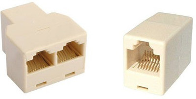 

CAPSLOCK Set of RJ45 Female to Female Network Connector with RJ45 Splitter Adapter LAN Connector 1 Female to 2 Female LAN Adapter Lan Adapter(100 Mbps)