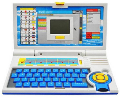 

YAMAMA Kids English Learner Computer Toy Educational Laptop(Blue)