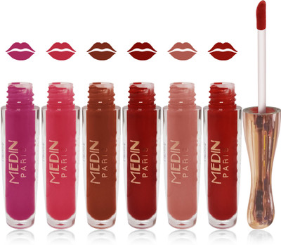 

Medin paris matte liquid lipstick cosmetics makeup combo set of 6 color(Multicolor 2)