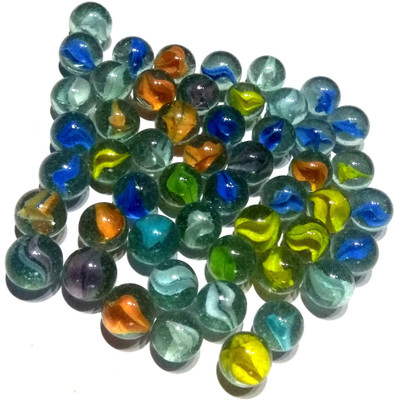 

OM 50 Pcs of Glass Marbles Unique Collection Marble Goti