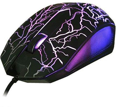 

spincart USB Wired Optical Gaming Mice Mouse, 7 Automatic Colour Changing Backlight for PC Laptop Computer, 1200 DPI Mouse Wired Optical Gaming Mouse(USB 2.0, Black)