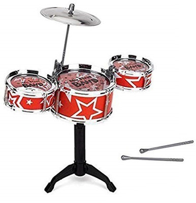

Bestie Toys TH688-3 Jazz Drum Playset Percussion Musical Instrument(Multicolor)