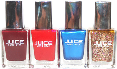 

Juice 4 Piece Combo Merlot, Red, Blue Velvet, Golden Glitter(Pack of 4)